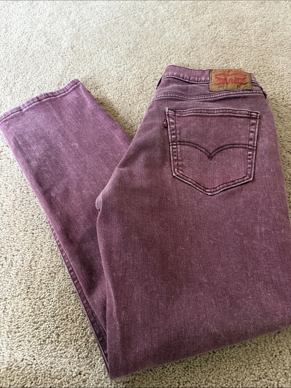 Levi's 541  Men’s  Plum 5 Pocket Jeans Width34/Length32
